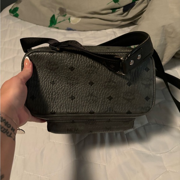 MCM Stark Visetos Top Handle Backpack Bookbag - Picture 8 of 13